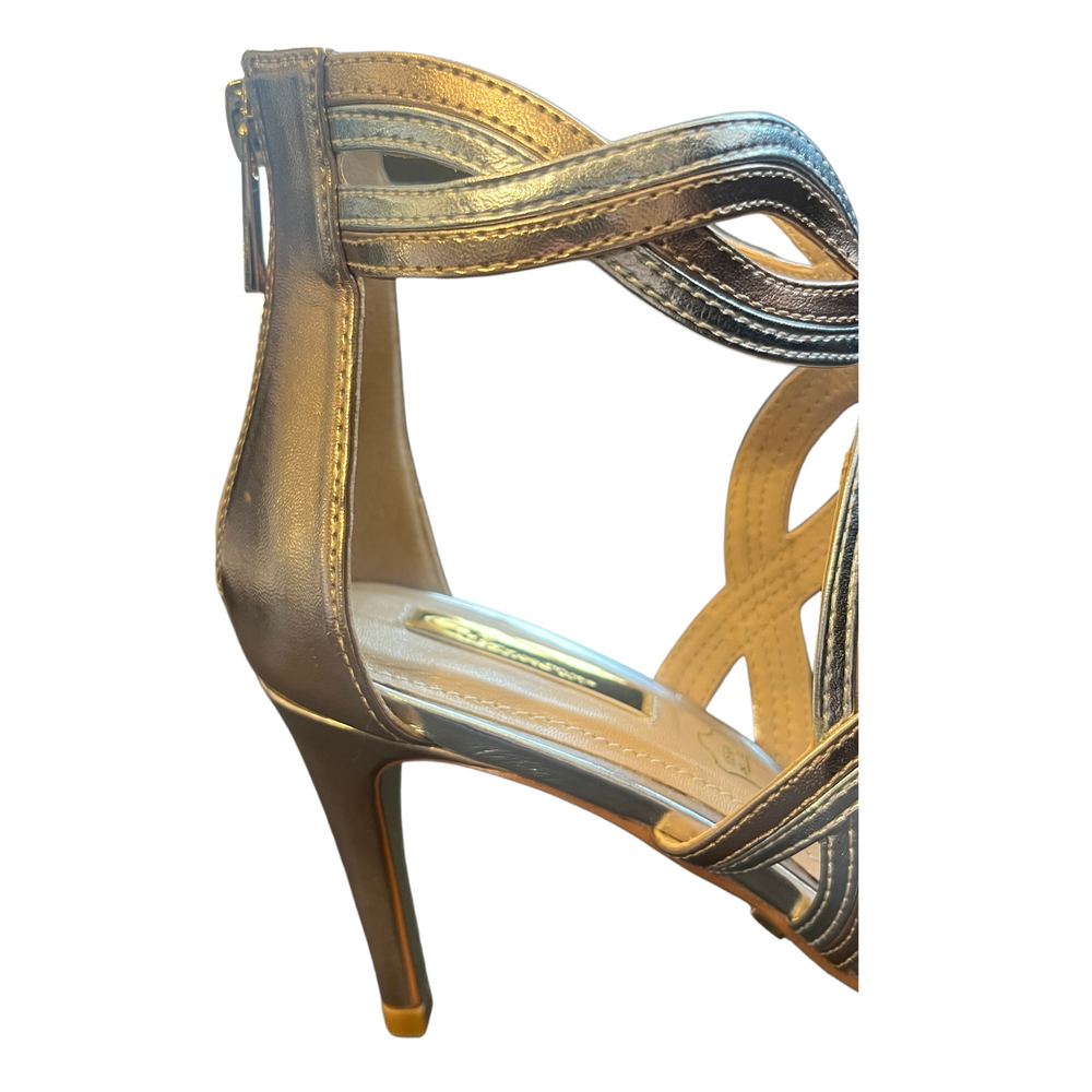 
                      
                        Glamour Rose Gold and Silver Metallic Sandal
                      
                    