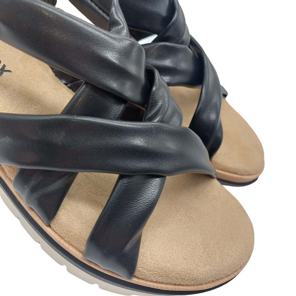 
                      
                        Sprox Black Wedge Sandal
                      
                    