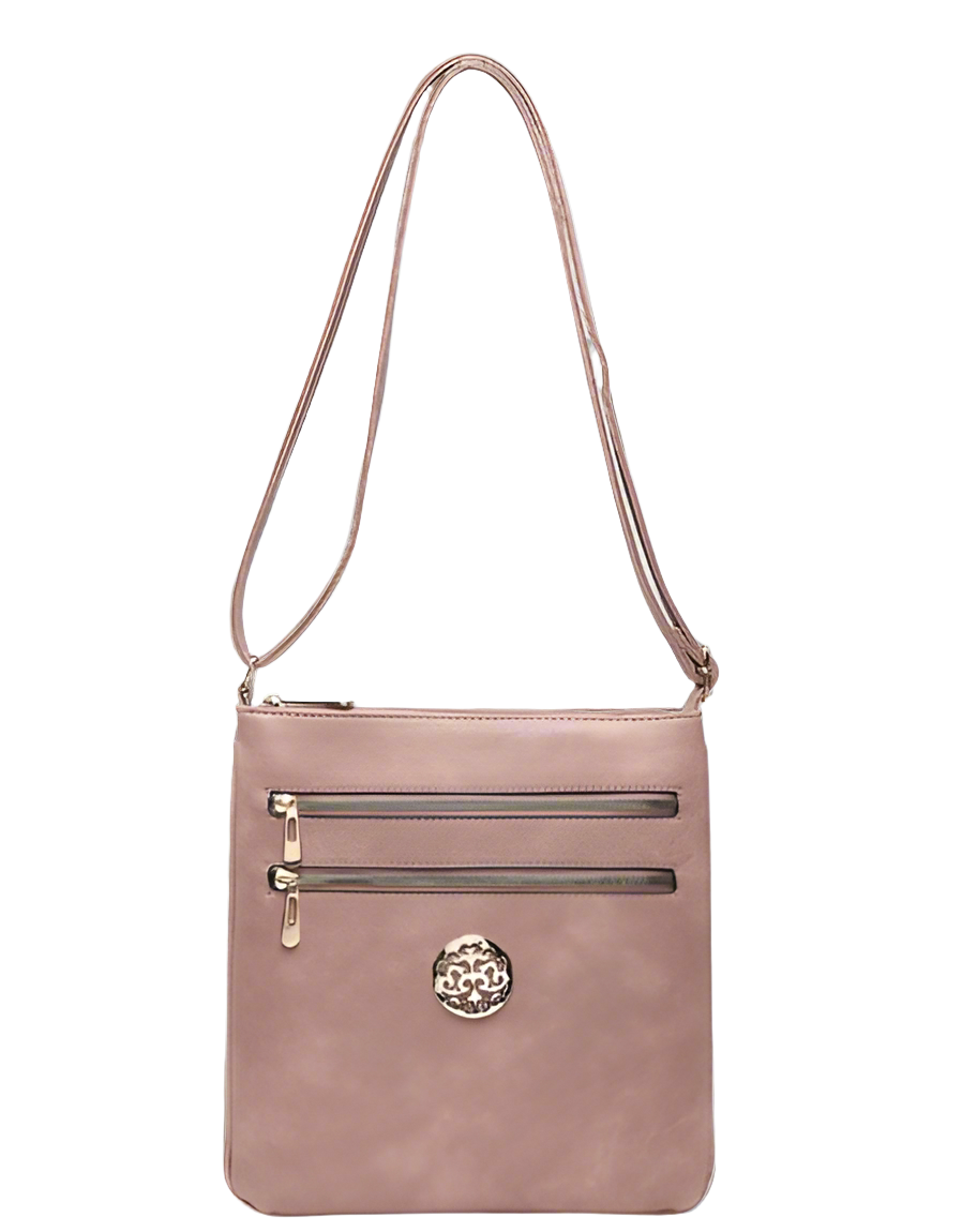 Zip Pockets Crossbody Bag